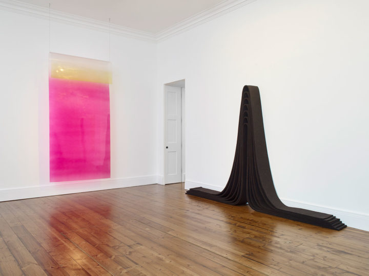 Installation view: 'Crossroads: Kauffman, Judd and Morris' at Sprüth Magers, London