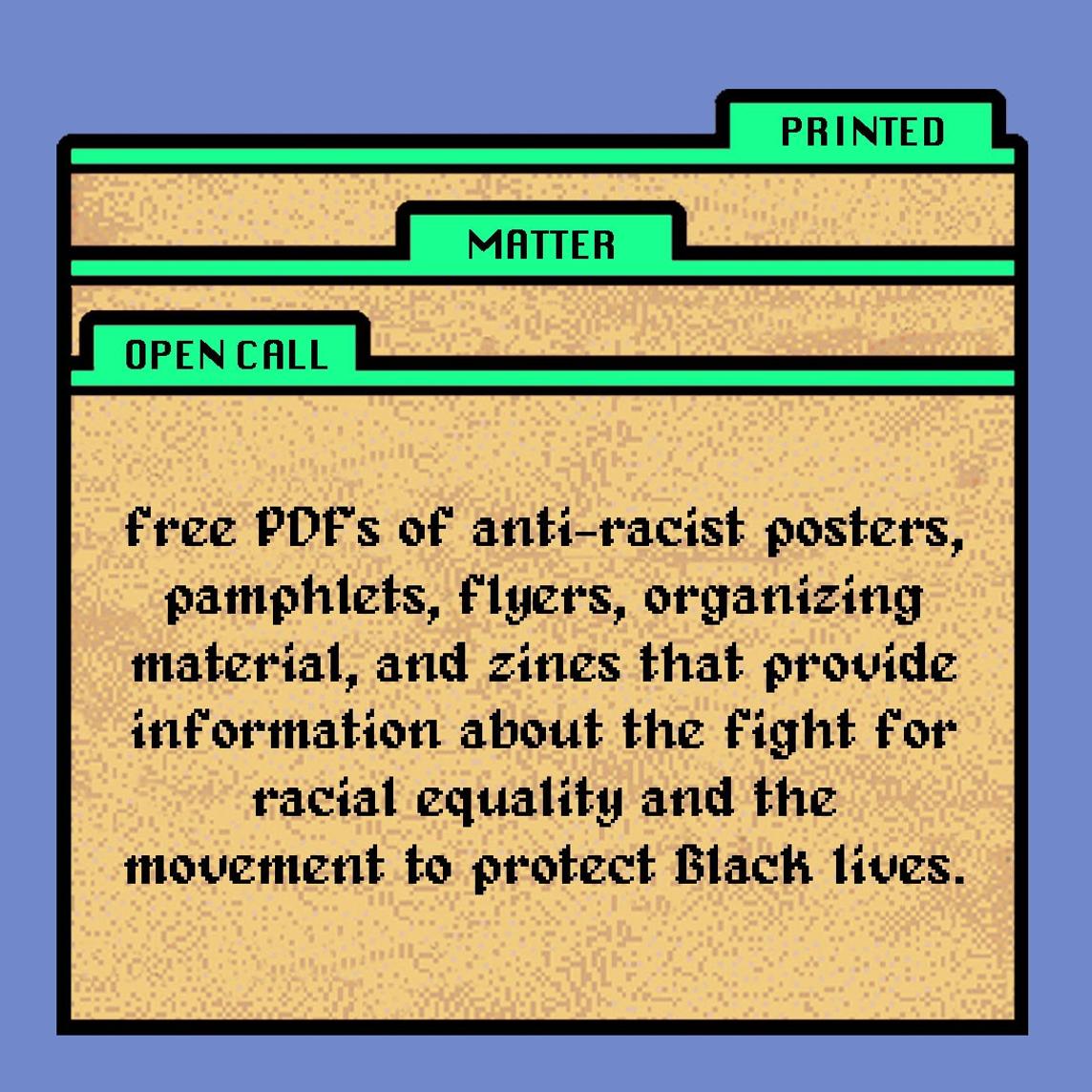 Printed Matter announces an open call for free anti-racist reading ...
