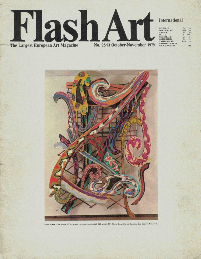Frank Stella, legend of Pop Art, died | | Flash Art